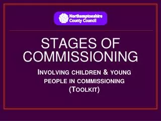 STAGES OF COMMISSIONING
