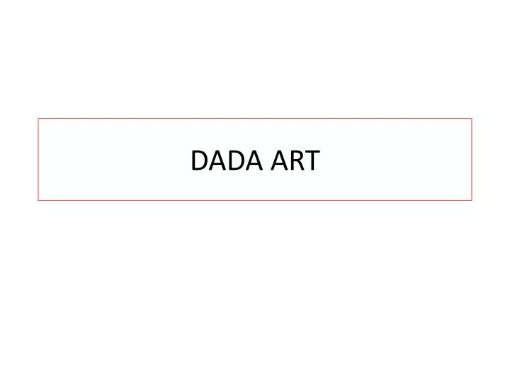 dada art