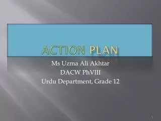 Action Plan