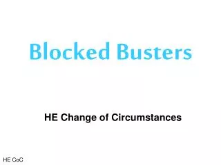 Blocked Busters