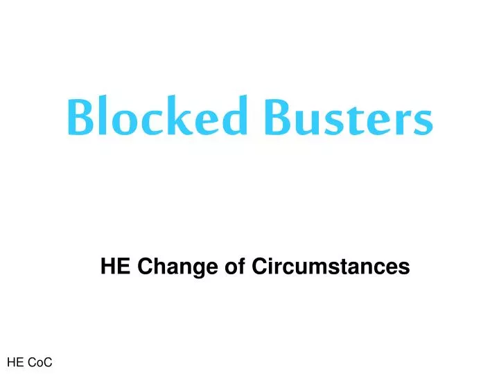 blocked busters