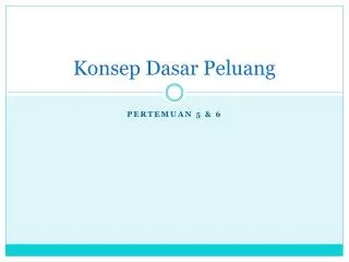 konsep dasar peluang