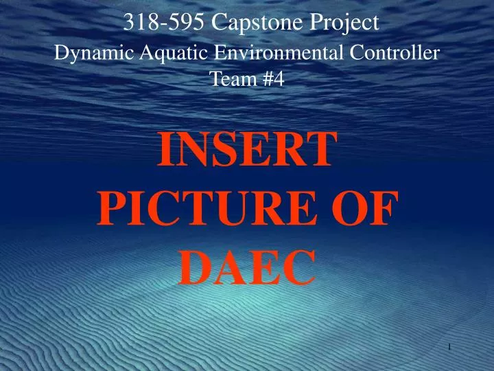 dynamic aquatic environmental controller team 4