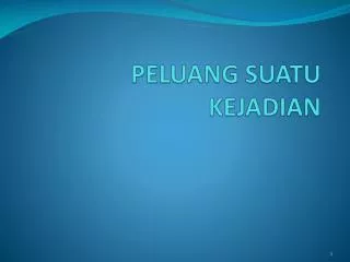 peluang suatu kejadian