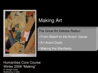making art