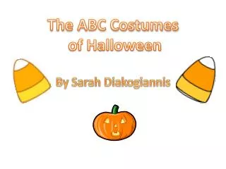 The ABC Costumes of Halloween