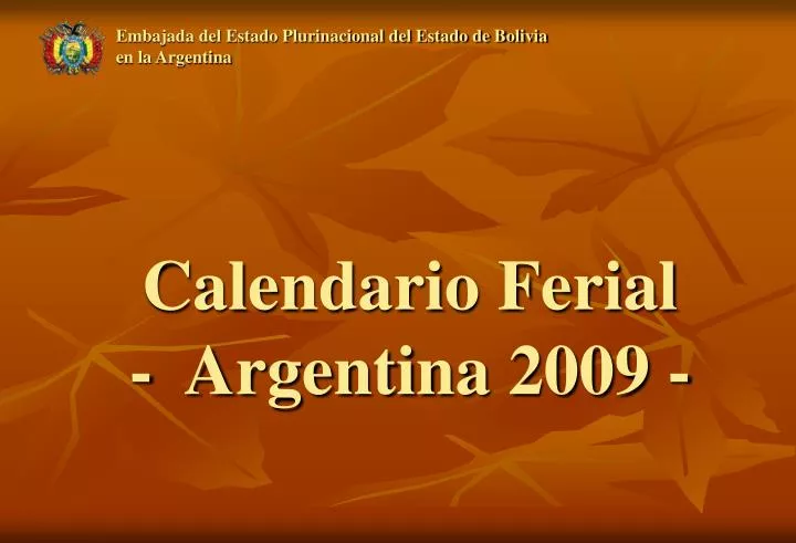 calendario ferial argentina 2009