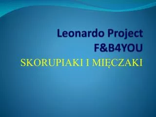 leonardo project f b4you