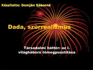 dada sz rrealizmus