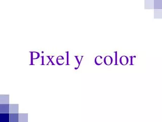 Pixel y color