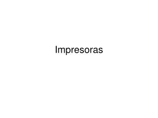 impresoras