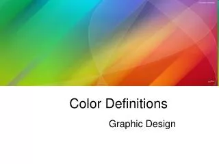 Color Definitions