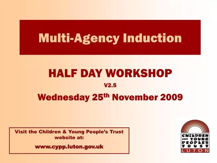 multi agency induction