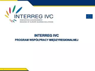 interreg ivc program wsp pracy mi dzyregionalnej