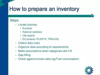 How to prepare an inventory
