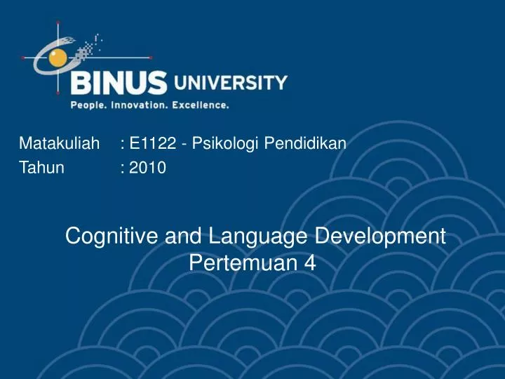 cognitive and language development pertemuan 4