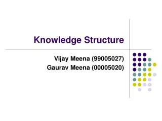 knowledge structure