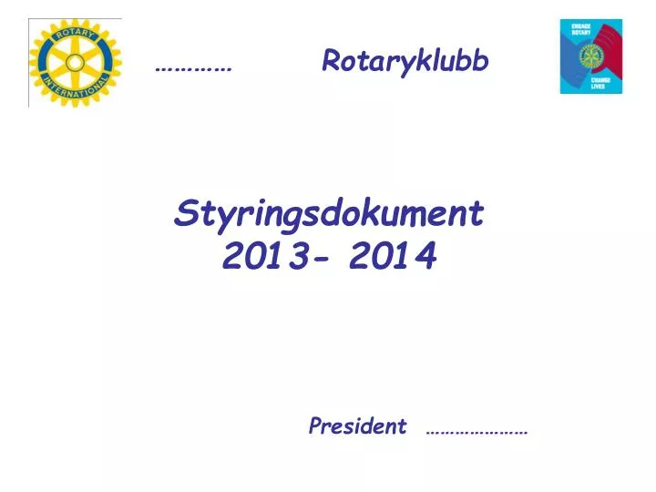 styringsdokument 2013 2014