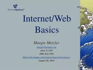 Internet/Web Basics