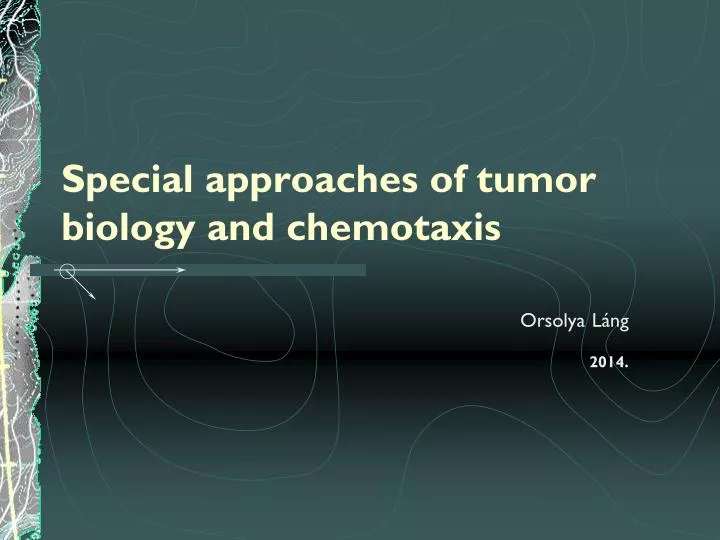 special approaches of tumor biology and chemotaxis