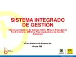 SISTEMA INTEGRADO DE GESTIÓN - slide 1
