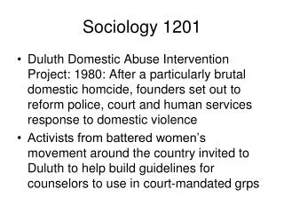 Sociology 1201
