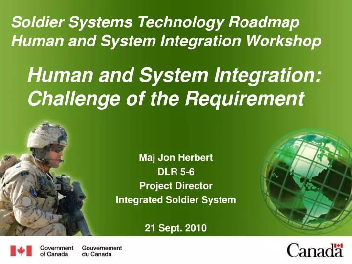human and system integration challenge of the requirement