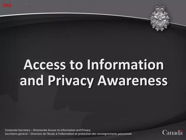 access to information and privacy awareness