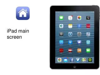 iPad main screen