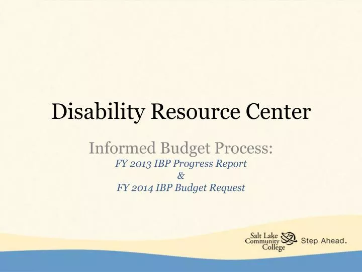 disability resource center