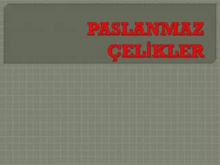 paslanmaz el kler