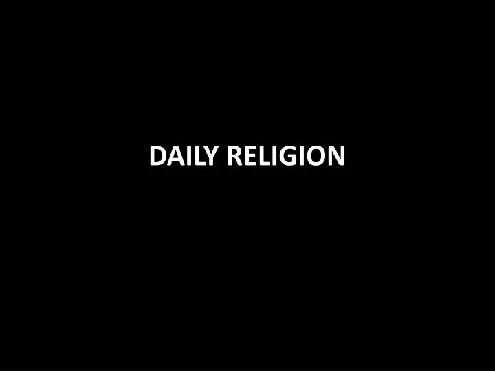 daily religion