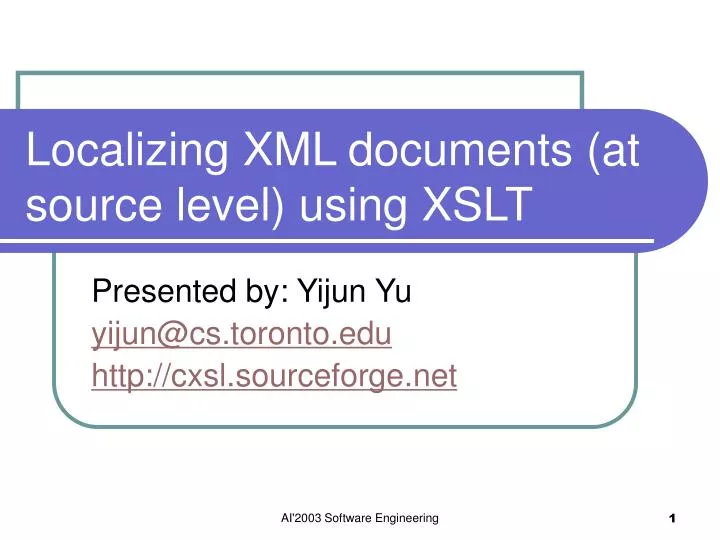 localizing xml documents at source level using xslt