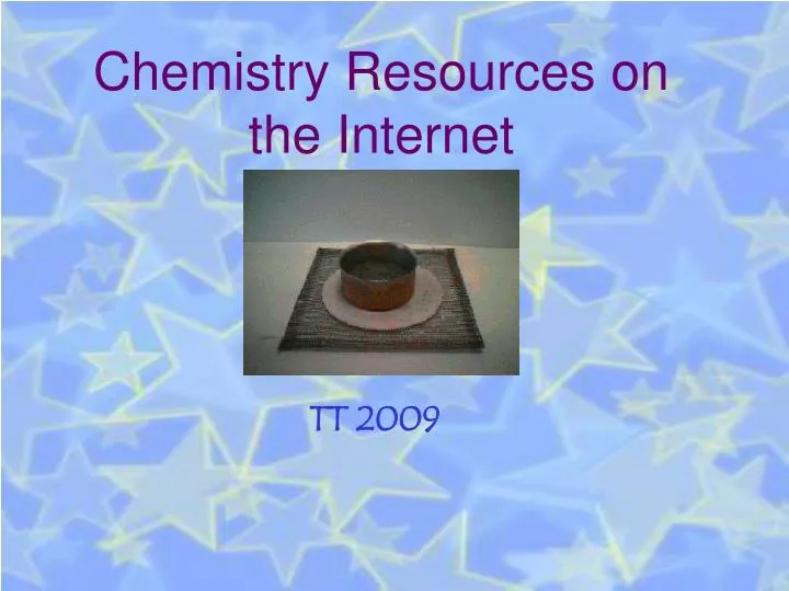 chemistry resources on the internet