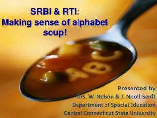 SRBI &amp; RTI: Making sense of alphabet soup!
