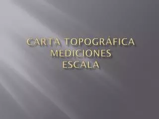 carta topogr fica mediciones escala