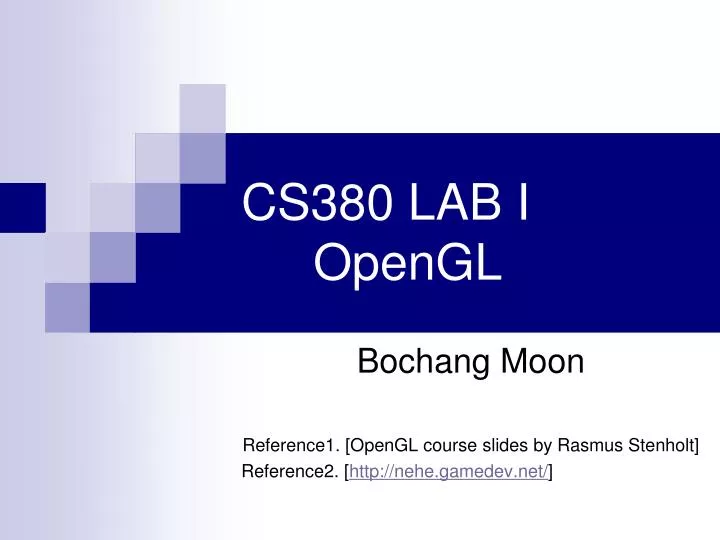 cs380 lab i opengl