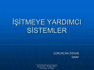 tmeye yardimci s stemler