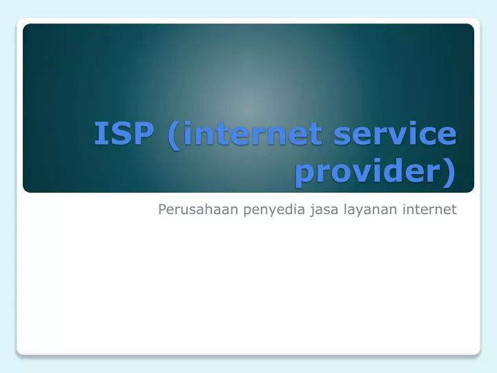 isp internet service provider