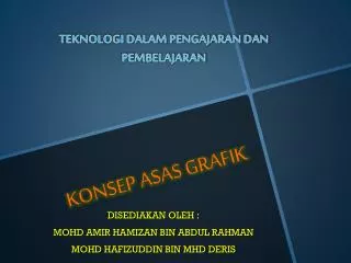 konsep asas grafik
