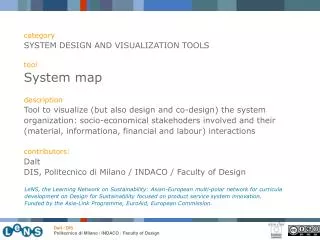 category SYSTEM DESIGN AND VISUALIZATION TOOLS tool System map description