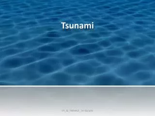tsunami
