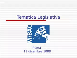 tematica legislativa
