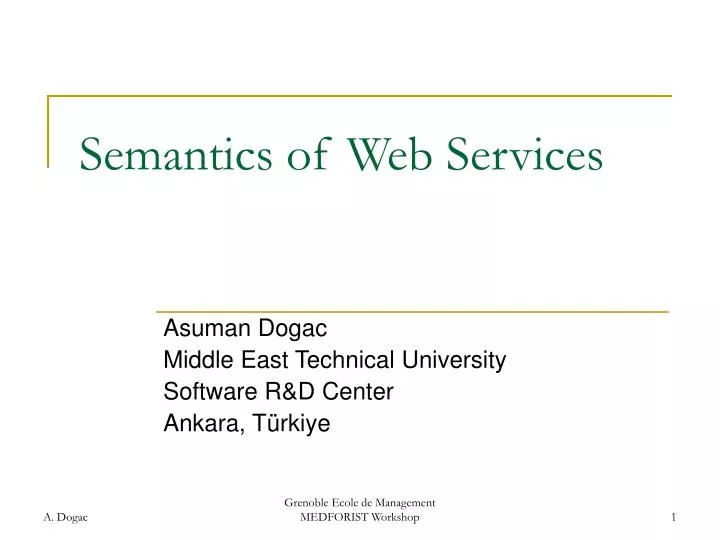 semantics of web services