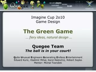 imagine cup 2 o 10 game design the green game