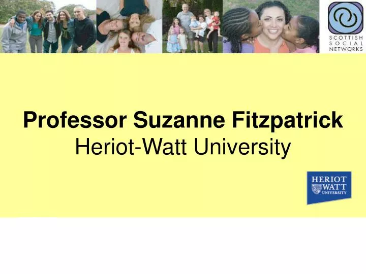 professor suzanne fitzpatrick heriot watt university