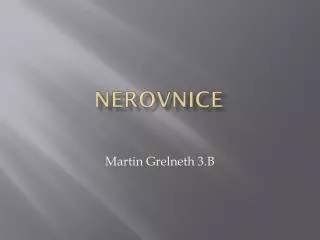 nerovnice