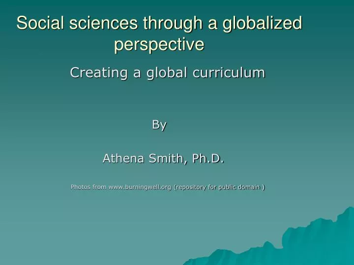 social sciences through a globalized perspective