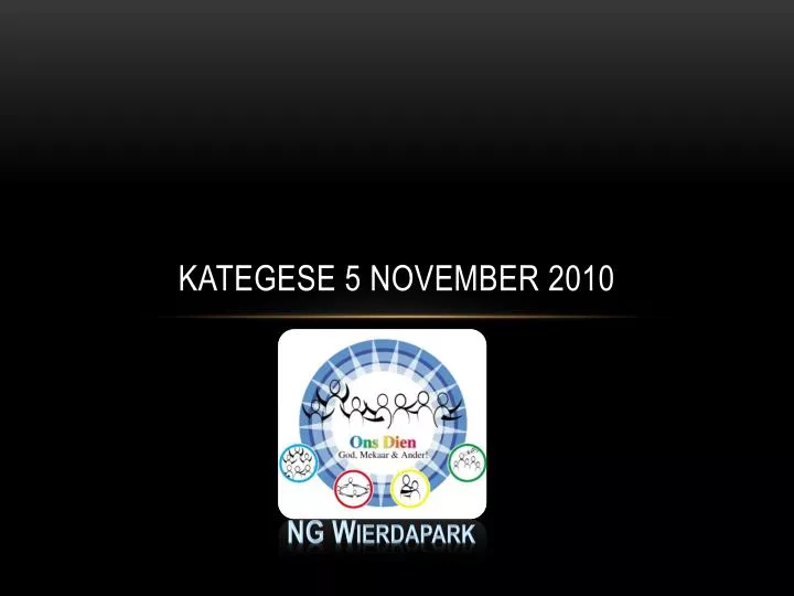 kategese 5 november 2010