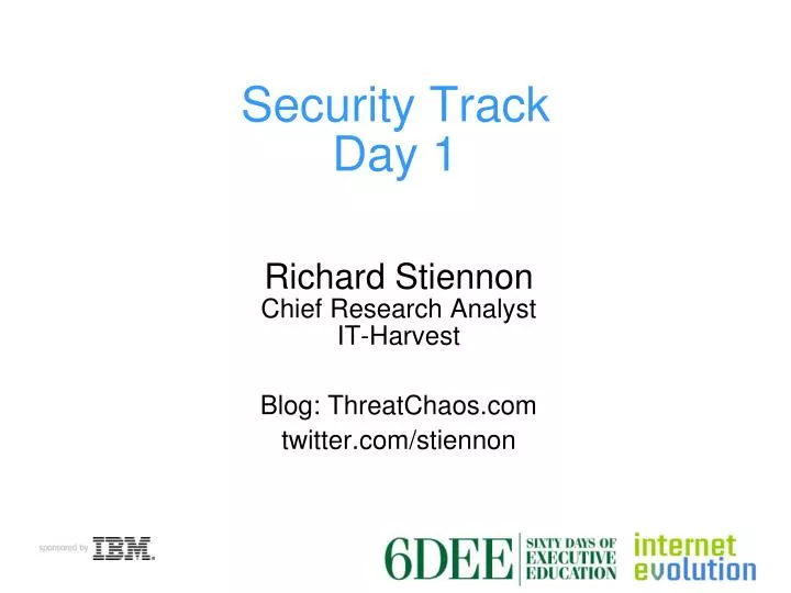 security track day 1